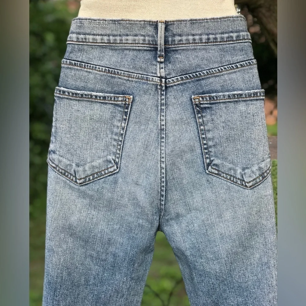 RAG & BONE High Rise Straight Leg Light Stone Wash Jeans Size 26 Zipper Fly - Picture 10 of 13
